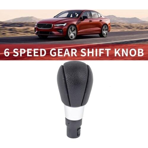 Car Gear Shift Knob PU Leather Lever Shifter Hand Ball for Volvo S60 V60 S80 V70 XC70 XC60