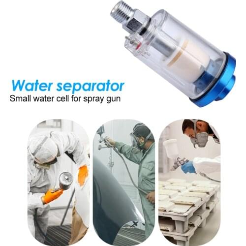 High Pressure 1/4 Inch Water Oil Separator Inline Air Hose Filter Moisture Trap For Compressor Spray Paint Gun Pneumatic Tools