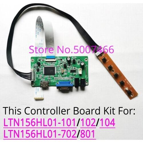 For LTN156HL01-101/102/104/702/801 EDP 30-pin 1920*1080 samsung notebook LCD screen VGA display controller driver board kit