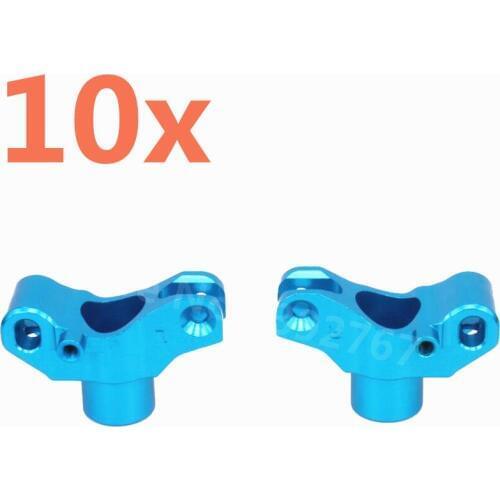 10 Pieces RC Cars Aluminum Alloy Upgrade Rear Hub Carrier(L/R) For RC Hobby Model Car 1/10 Scale Kyosho Optima JAVELIN 4WD CNC