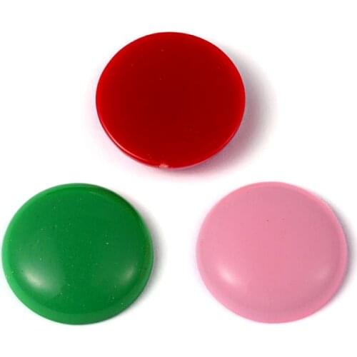 100pcs/lot 14x4mm Mixed Color Half Round Solid Dome Acrylic Flatback Cabochons for Earring Bracelets Jewelry Making Decoration