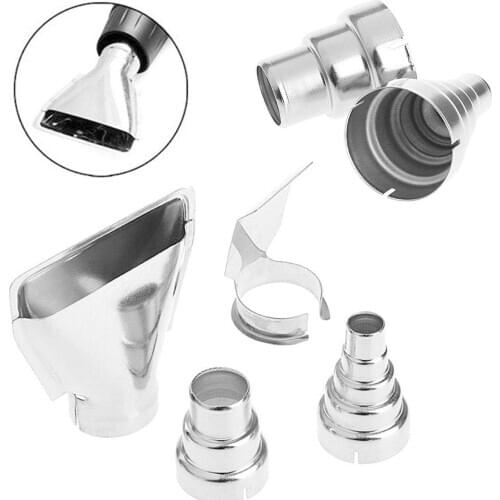 4Pcs x Air Nozzles Electric Kit Accessories Industrial Tools Shrink Wrap Silver