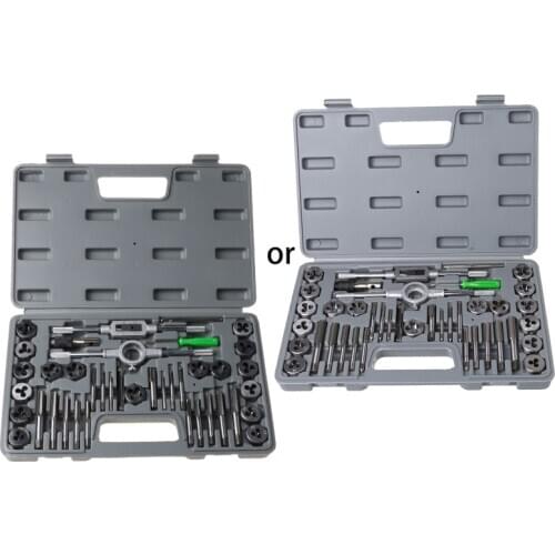 40 Pcs Metric Tap Die Set Hand Threading Tool Tungsten Carbide Screw Thread Bit