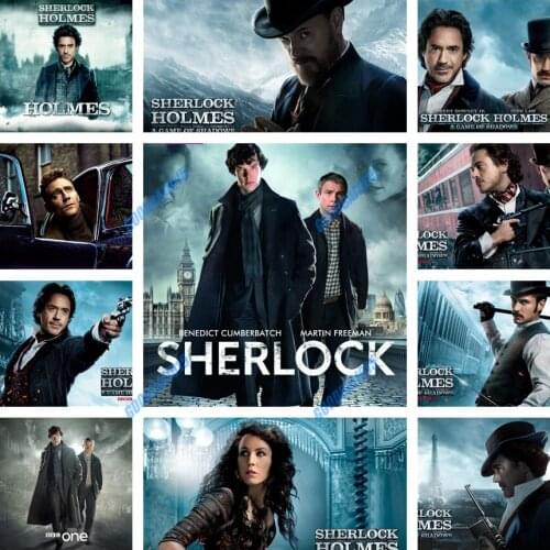 5D Mosaic Diamond Painting Cross Stitch Kits Diamond Embroidery Full Drill Art Diy Living Room Home Decor British Detective Film