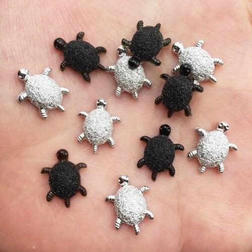 60pcs Resin 11*15mm Mini Tortoise Flat Back Rhinestone Scrapbook DIY Wedding Appliques Craft Buttons G28*2