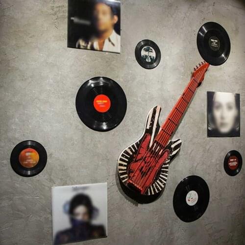 American Round Vintage Vinyl Record Wall Decor Restaurant Bar House for Crafts & Artwork Party Decor Artist Studio Vintage Look