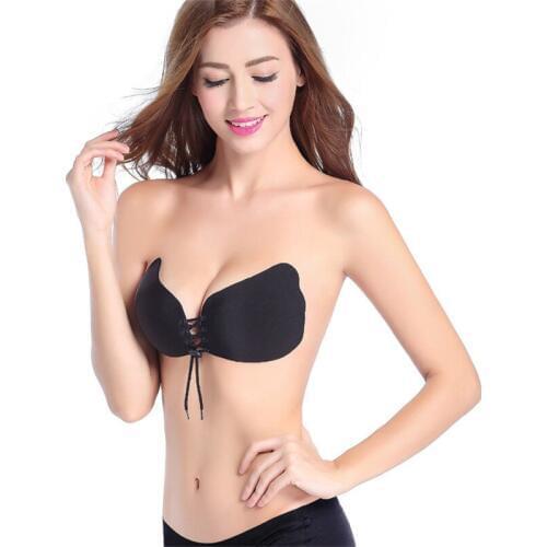 Free shipping ABCD cup/Seamless Push Up Bra Hot Sexy Silicone Bralette Wedding Invisible Bra