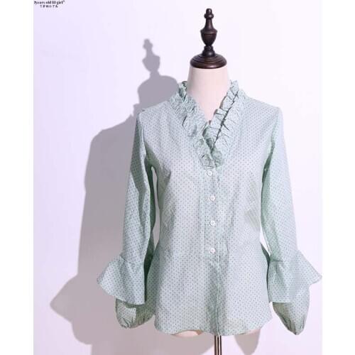 2020 Sexy Women Flamenco Spanish Dance Tops Shirts Cotton Long Sleeve Blouses Dance wear EB01