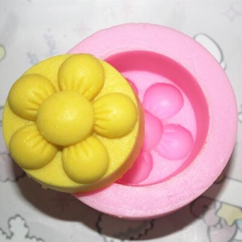 C309 Five grass Art Silicone Soap mold Craft Molds DIY Handmade soap molds