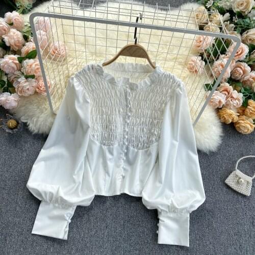 Блузки на пуговицах Fuyubetter China At AliExpress