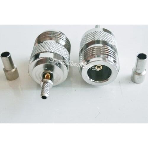 1Pcs N Female Jack Window Crimp Solder RG174 RG316 LMR100 Cable Window RF Connector