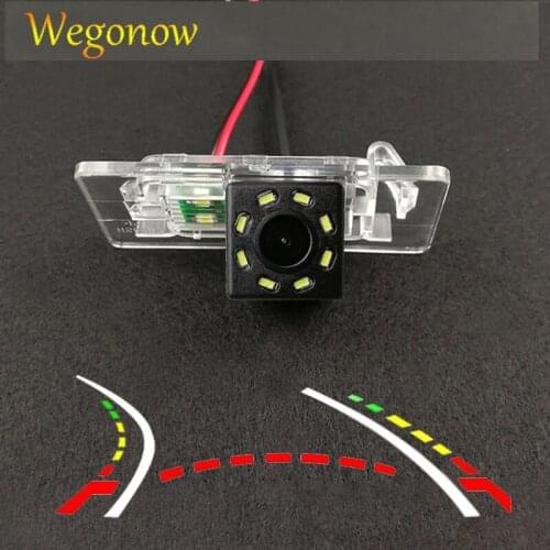 HD Wireless Car CCD Rear Camera Fisheye 4 8 12 led dynamic Night waterproof For Audi A4L A4 TT A1 A3 A5 A7 Q3 Q5 RS5 2005-2014