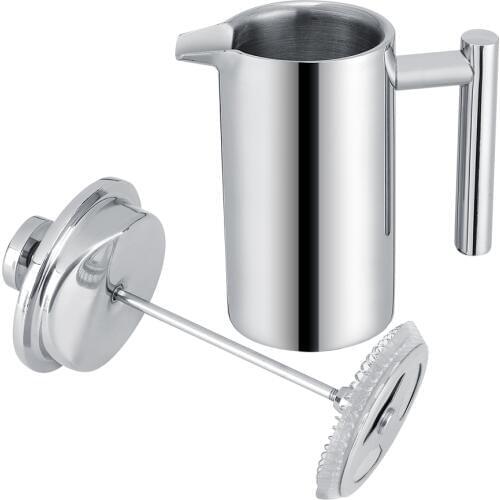 350ML Double Wall Stainless Steel Coffee Maker French Press Tea Pot With Filter Coffee Containers Coffee Press Pot