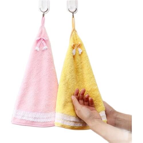 SINSNAN Microfiber Coral Fleece Kitchen Towels Soft Super Absorbent Hand Towel Baby Childrens Hanging Big Towel Multi-purpose