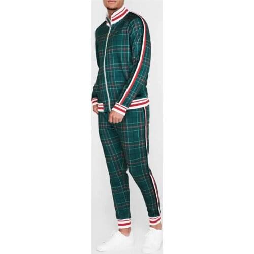 2021 Year Of The Ox Limited Mens Sports And Leisure Suit Foreign Trade Striped Printed Zipper Jacket Jacket Two Footpants