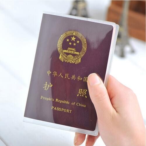 Transparent Passport Cover on Waterproof Document Bags Passport Protective Sleeve