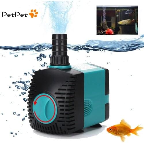 Ultra-Quiet 3/6/10/15/25/35/50/60W Submersible Water Fountain Pump Filter Fish Pond Aquarium Water Pump Tank Fountain