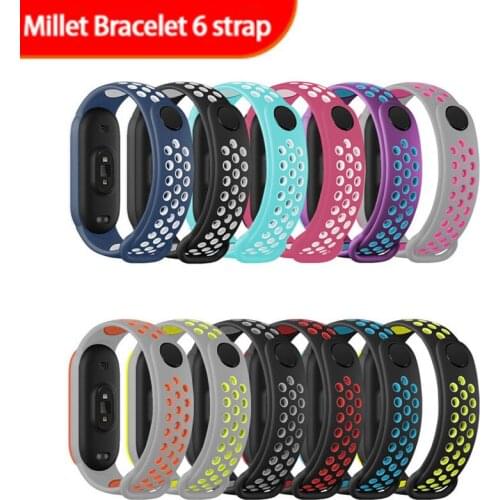 Bracelet For Mi Band 6 Strap Preferred TPU Sport Watch Belt Pulsera Correa Miband Strap Wristband For Xiaomi Mi Band 6 Bracelet