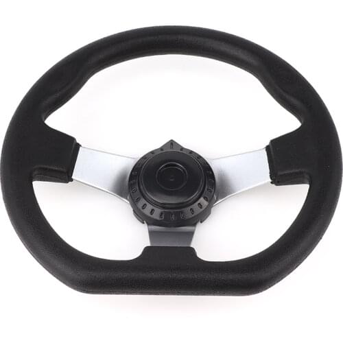 300mm 30cm Steering wheel With Cap Assy Fit For DIY China Go Kart Buggy Karting ATV UTV Bike Parts