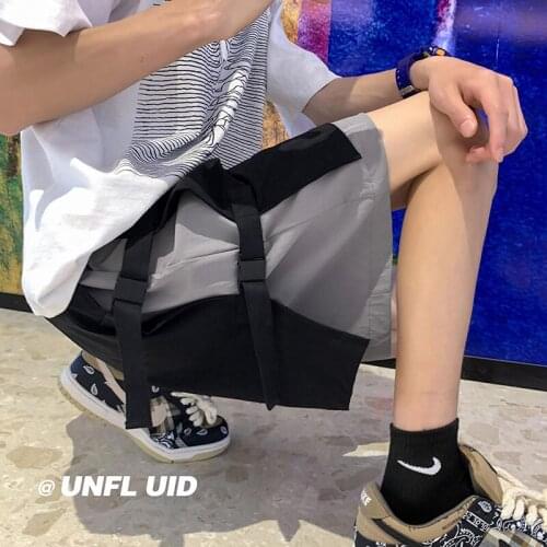 Shorts Mens Thin Sports Pants Spring Summer Loose Casual All-match Five-point Pants Trend Straight Wide Leg Pants Streetwear