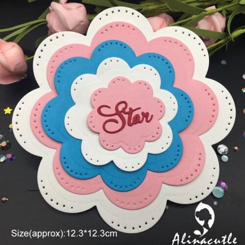 Die Cut Metal Cutting Flower Nesting Frame Alinacraft Scrapbooking Album Papercraft Handmade Card Stencil Cutter Punch Die