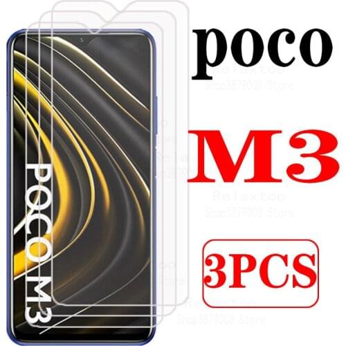 Poco M3 Glass on PocoM3 Tempered Glass HD Screen Protector protection films For Xiaomi Poco m 3 M3 safety Glasses film