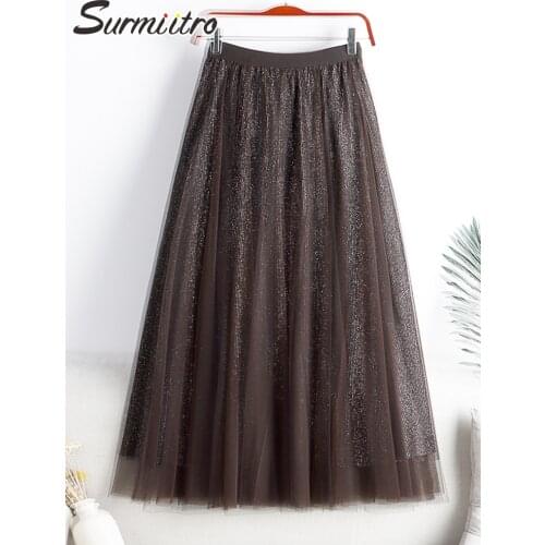 SURMIITRO High Waist Skirts For Women