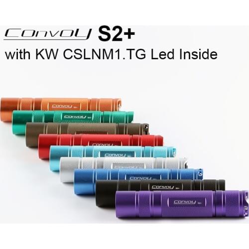 Convoy S2 Plus with KW CSLNM1.TG White Light Flashlight Led Linterna 18650 Torch High Powerful Camping Fishing Outside Latarka