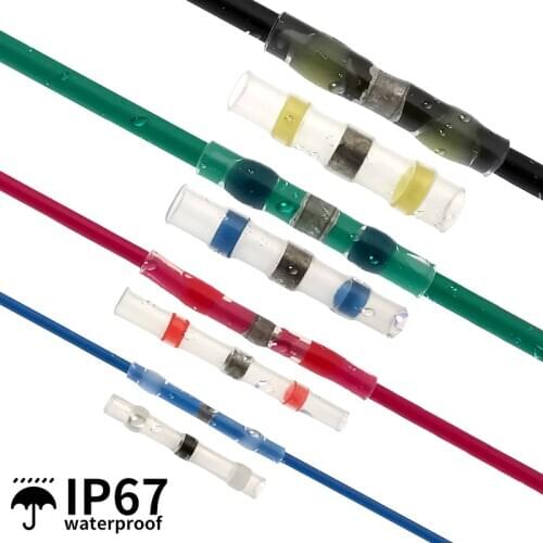 Heat shrinkable waterproof wire connector set 0.25-6.0mm2 AWG26-6 casing welding quick docking terminal boxed Solder tube ki