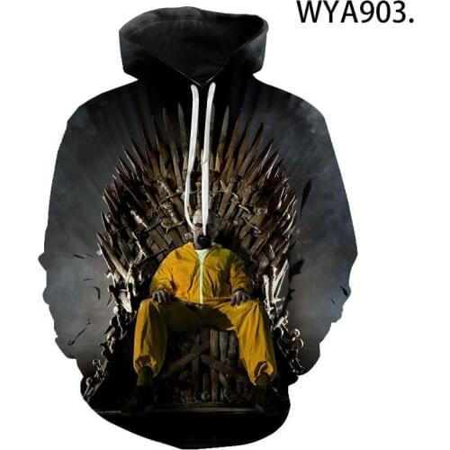 Tv Series Breaking Bad Hoodies Sweatshirt 3D Printed Men Women Children Fashion Pullover Hooded Streetwear Casual Tops