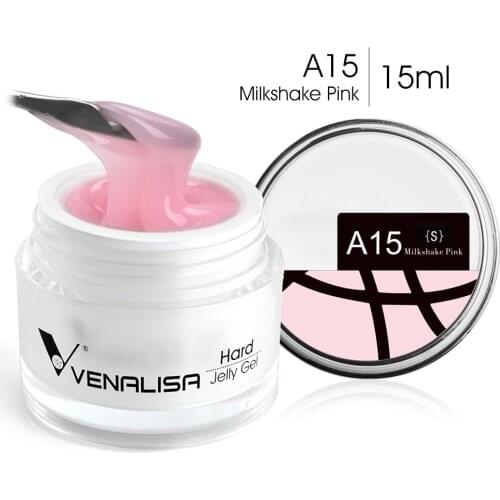 Hard Jelly Builder Nail Extend Gel Venalisa Poly Nail Gel 15ml Nail Art French Nail DIY Gum Clear Camouflage Color Fibreglass