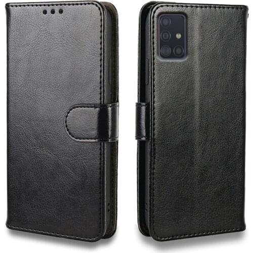 Vintage Case For Samsung Galaxy M31 M21 M20 A30 A40 A50 A51 A71 A 51 A 71 Case Leather Cover Wallet Phone Silicone Card Holder