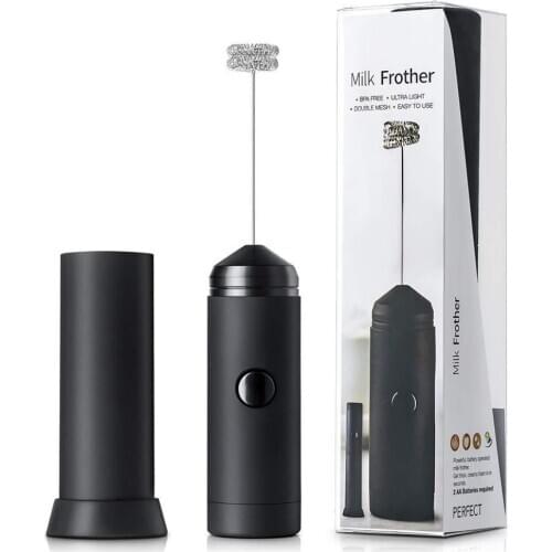 Stainless Steel Mixer Milk Frother Durable Automatic Adjustable Household Stirrer Coffee Whisk Frothy Blend Whisker Egg Beater