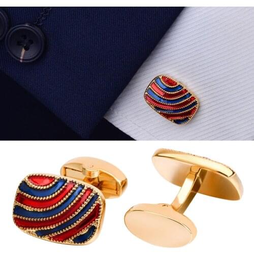 2 Packs Cuff Links Cuff Mens Shirts Jewelry Gift for Suits Uniform Jacket