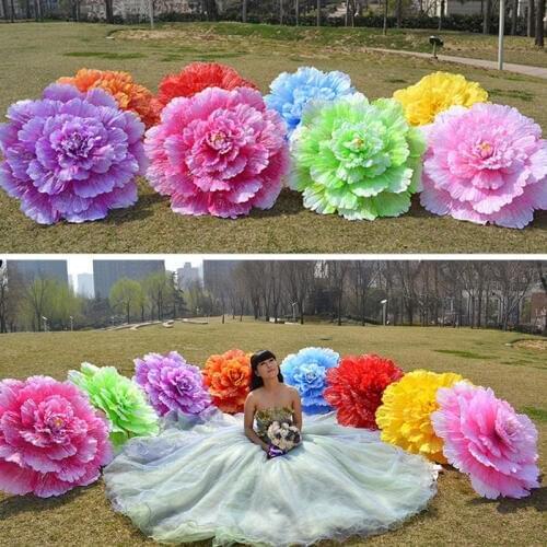 10pcs 70cm Retro Chinese Peony Flower Umbrella Dance Performance Props Wedding Decoration Photograph Umbrella lin4071