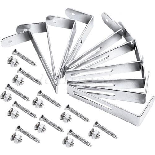 10Pcs Chrome Pickguard Bracket For Electric Guitar Replacement High Quality