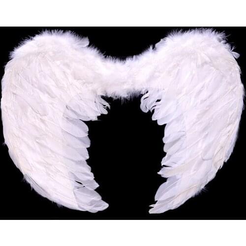 45*30cm Children Girl Angel Feather Wings Photo Prop Stage Show Costume Wedding Party home decor