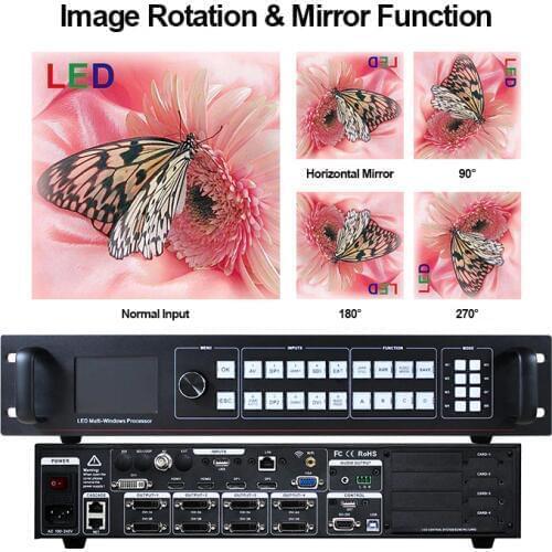 4k video processor AMS-SC4K multi windows display splicer support novastar system for big digital transparent display screen