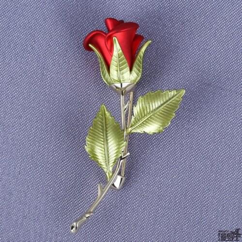 Plant Rose brooch Cosplay Auto Memories brooch pin badge Sweater accessories Prop Daily Cosplay fashion jewelry cos Gift
