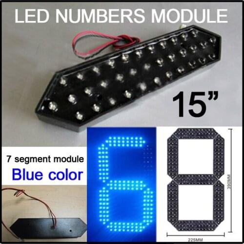 Led gas price of digit, 15" blue color digita numbers module,led oil price signs,High brightness,outdoor use