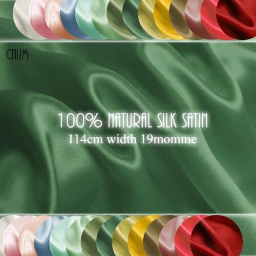 CNUM SS11419-1 100% Silk Satin/ Pure Color, 01-45/ Silk Fabric/ Width:1.25yd, Thickness:19m/m 90colors /Unit:Meter