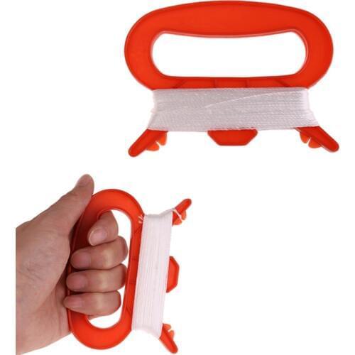 30m Kite Line D-shaped Plastic Nylon Thread Outdoor Flying Kite Reel String Kitesurf kiteboard Accessory for Children Adults