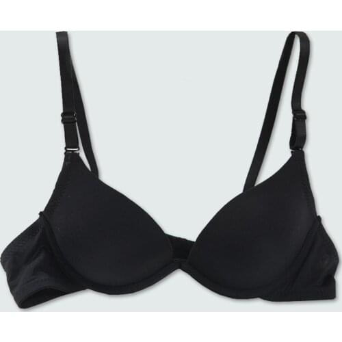 Small Chest Deep U Low Cut Double Cup Super Push Up Bra Intimates Female Simple Women Lingerie Dress Bralette Underwear