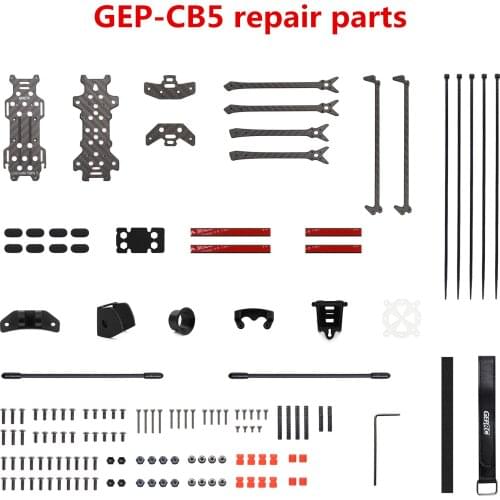 GEP-CB5 5-inch Carbon Fiber Frame Repair Parts