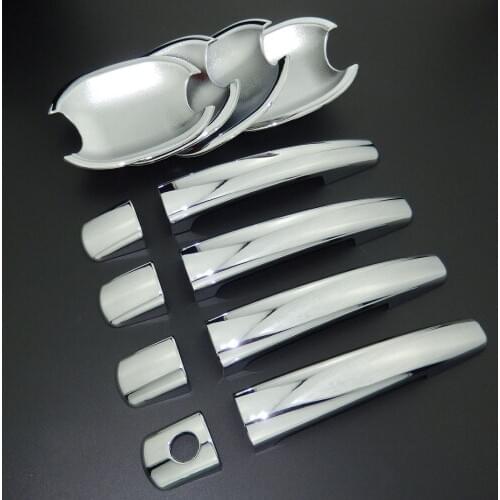 For Citroen C4 2004-2010 ABS Car Styling Chrome Side Door Handle Cover Trim & Door Bowl Cover 2005 2006 2007 2008 2009
