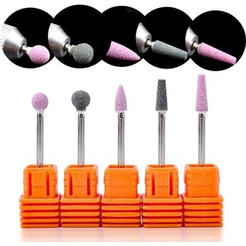 Milling Cutter for Manicure Machine Nail Drill Bits Set Ceramic Mill Cutters Pedicure Nails Accessories Nail Art Tools Nozzles