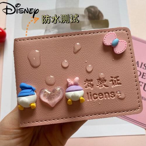 Disney Mickey Minnie Drivers License Leather Case Female Drivers License This Motor Vehicle Driving License Two-in-one Package