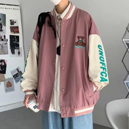 Y2k Oversized Jackets Womens Zip Up Bomber Jacket Harajuku Boyfriend Baggy Baseball Coat Ribcage Letter Pattern Punk Streetwear