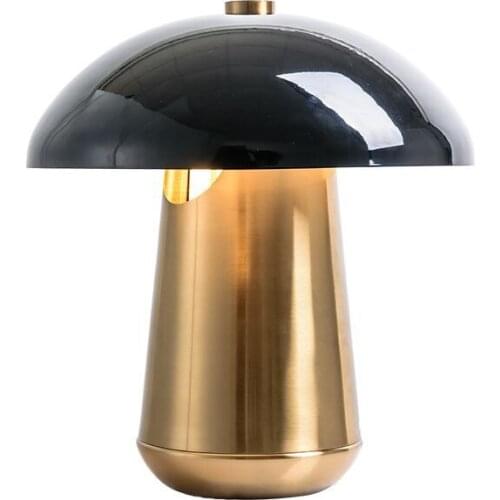 Nordic Metal Mushroom Table Lamp Creative Bedroom Bedside Lamp Modern Art Living Room Study Room Decoration Coffee Table Light