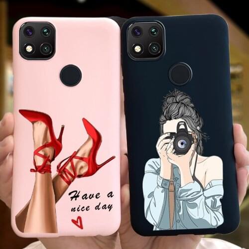 Space Astronaut Alien Hard PC Phone Case For Xiaomi Redmi 9C NFC 9 C Case Camers Protector Silicone Back Cover For Redmi 9 C NFC